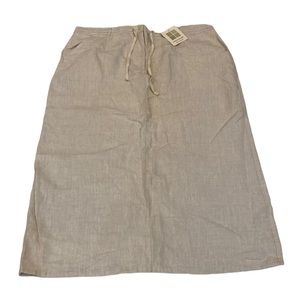 Beige Midi Skirt